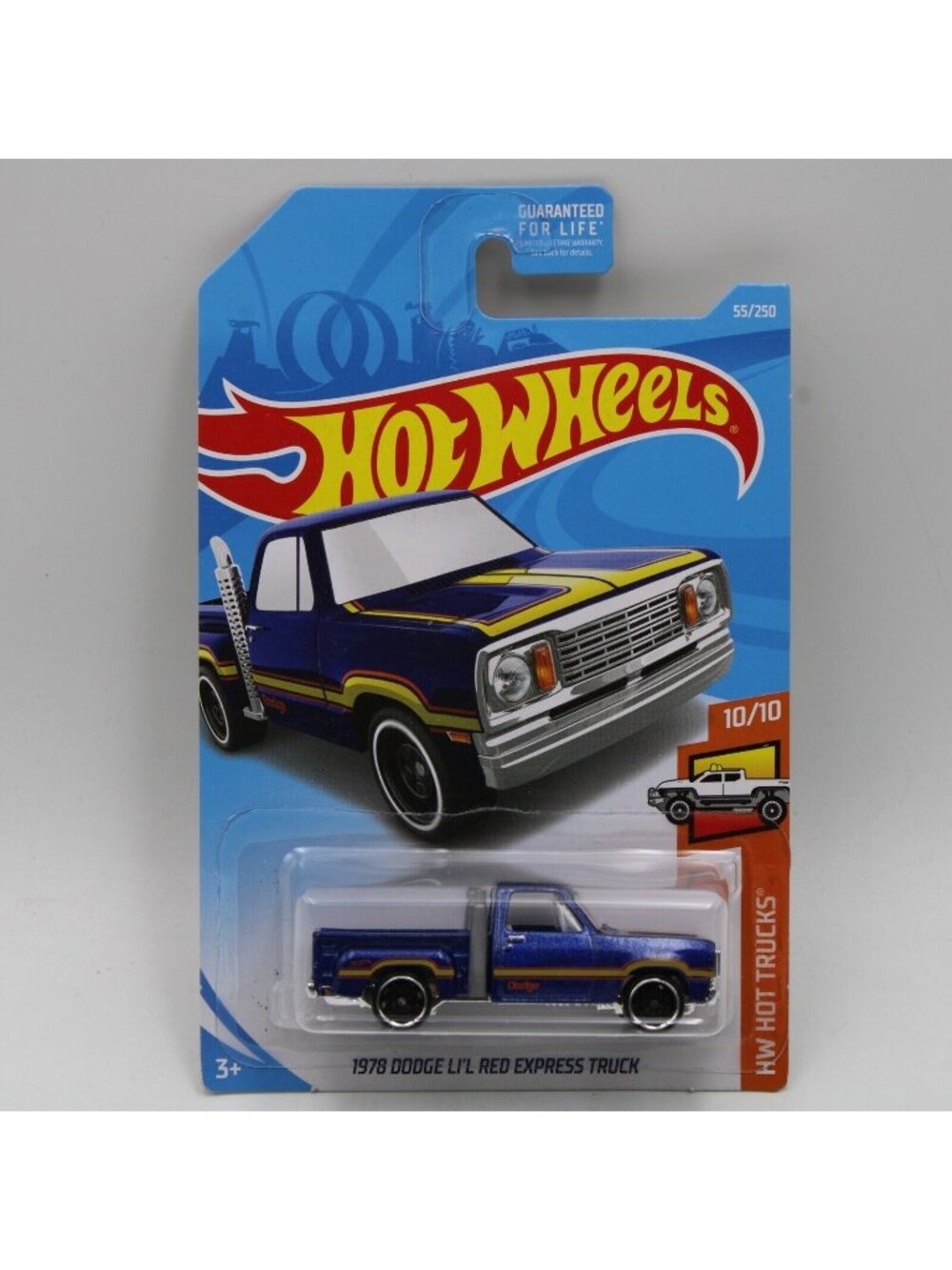 Hot Wheels 1978 Dodge Li'L Red Express Blue 2019 HW Hot Trucks 10/10 55/250